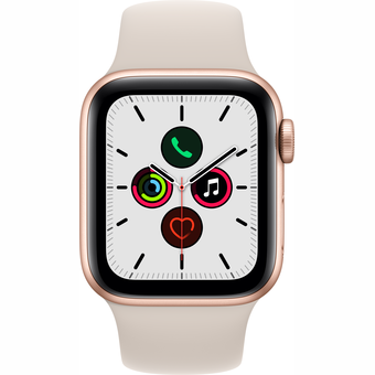 Apple Watch SE GPS 40mm Gold Aluminium Case with Starlight Sport Band [Demo, komplektācijā neietilpst lādētājs]